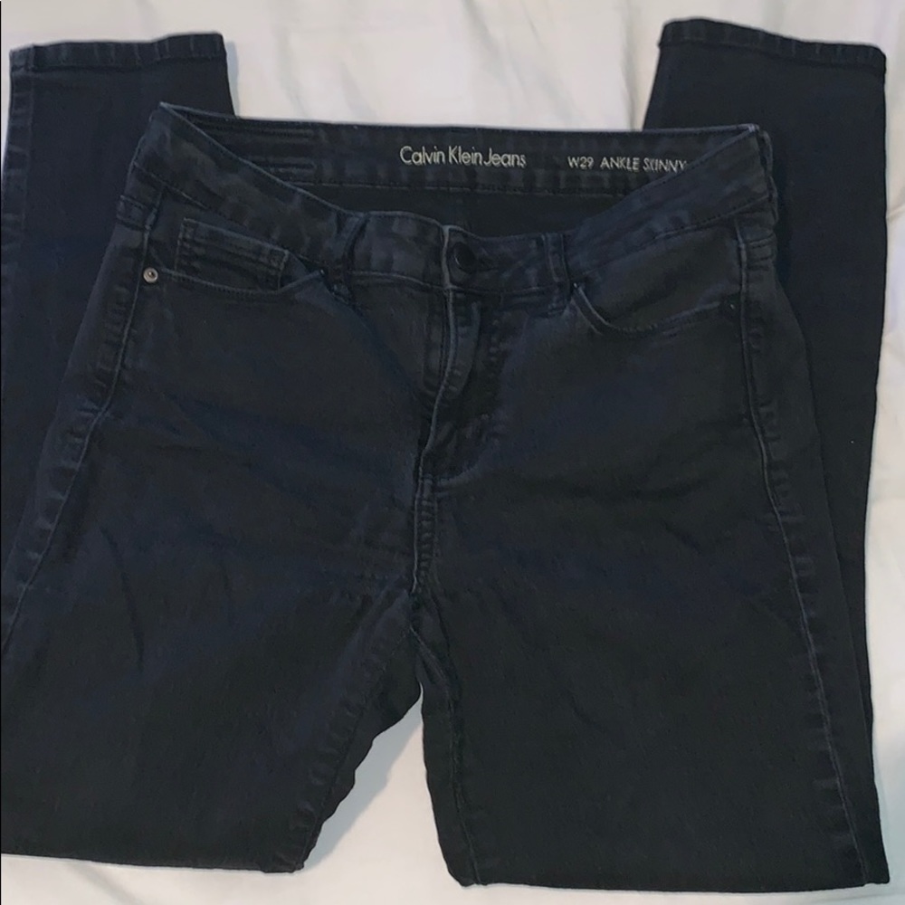 Black Calvin Klein jeans
